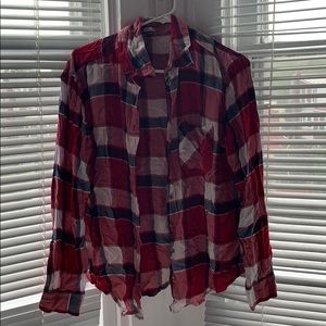 Oversized red flannel